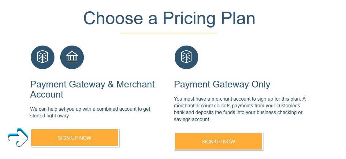 Authorize.net account setup options