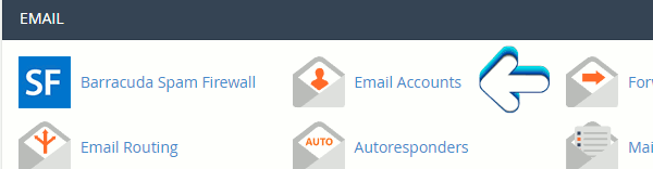Create email account in cPanel Create email account in cPanel