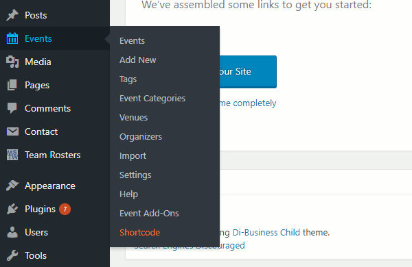 the events calendar options the events calendar options
