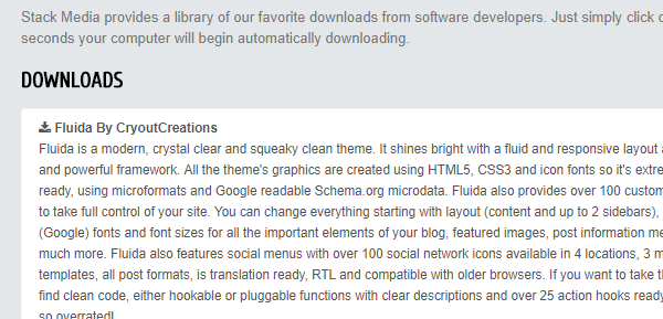 Download WordPress Themes from Stack Media