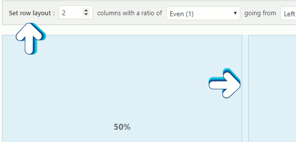 Edit a row in Page Builder