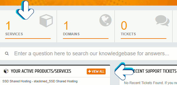 Select your hosting service.